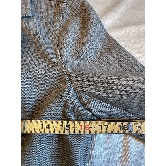 Vintage Talbots All Season Brown Tweed Herringbone blazer 8P, 3 Button Petite - Picture 5 of 9